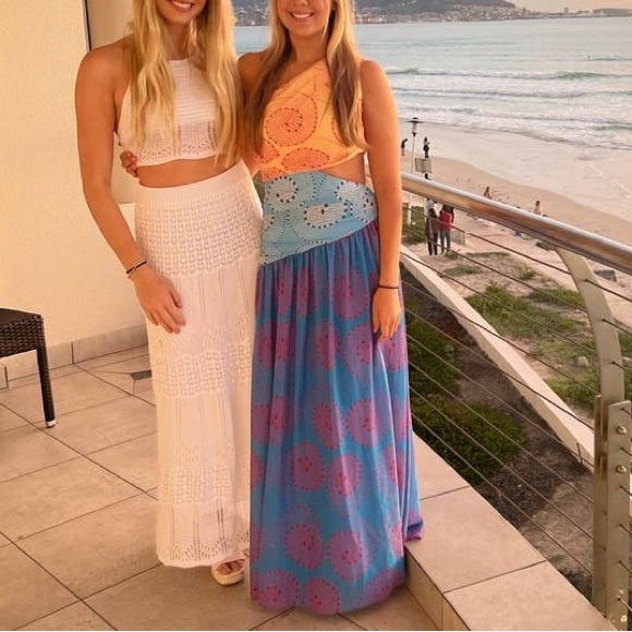 Staud Ashlyn Maxi Cutout‎ Multicolor Dress Size 2 - Picture 5 of 6